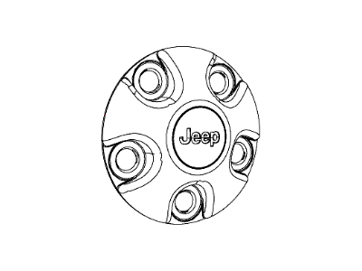 2017 Jeep Wrangler Wheel Cover - 1AH90RXFAD