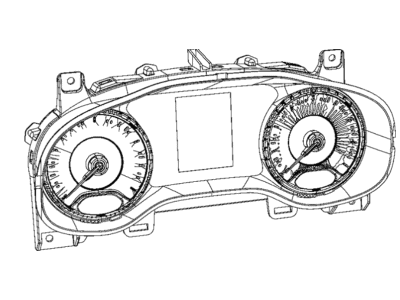 Jeep Compass Instrument Cluster - 6QR58DX9AC