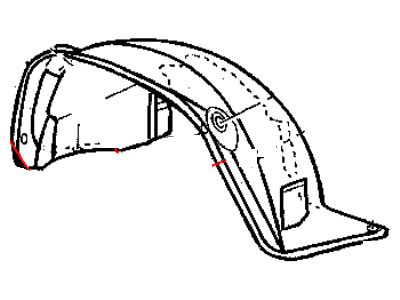 Mopar 55157144AB Shield-Front Fender