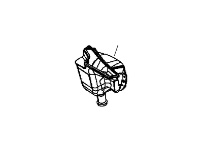 Mopar 68110221AB PLENUM-Fresh Air Inlet