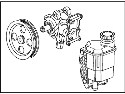 Dodge Ram 1500 Power Steering Pump - 52113454AH