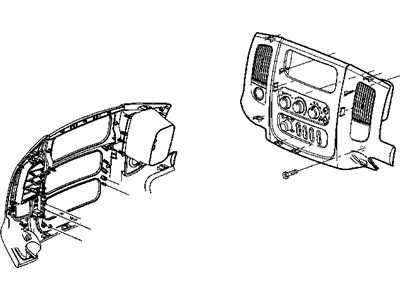 Mopar 5GV521L5AB Bezel-Instrument Panel