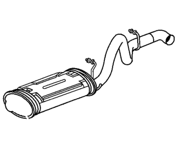 1999 Jeep Wrangler Muffler - E0054227