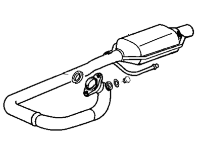 1999 Jeep Wrangler Catalytic Converter - E0015841