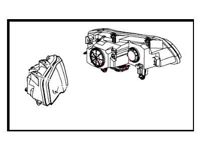 Chrysler Headlight - 68143003AB