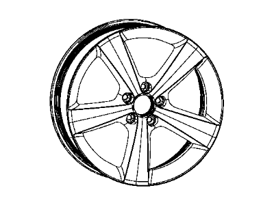 Mopar 1TH59XZAAA Aluminum Wheel