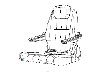 Mopar 1TU921VSAA Rear Seat Cushion Cover