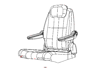 Mopar 1TU921DVAA Rear Seat Cushion Cover