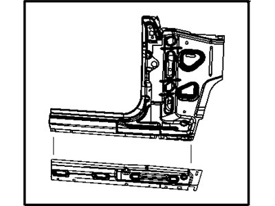 Mopar 68002323AE Panel Kit-Body Side Aperture Front