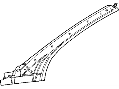 Mopar 4724322AE Frame-Windshield Side