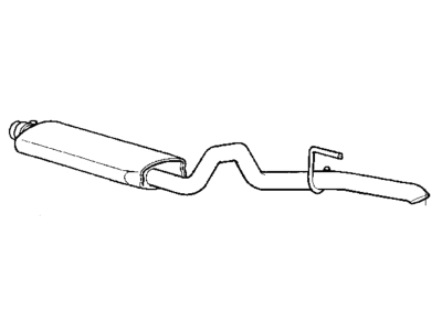 1998 Jeep Grand Cherokee Muffler - E0021276