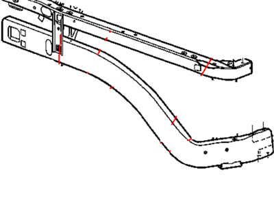 Dodge Ram 3500 Radiator Support - 55275694AH