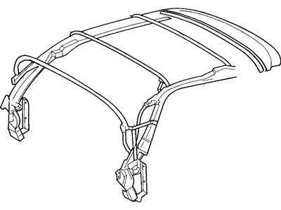 Mopar 4864739AB Side Rail-Folding Top