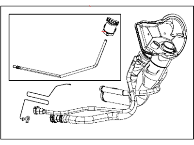 2015 Ram 1500 Fuel Filler Neck - 52029931AB