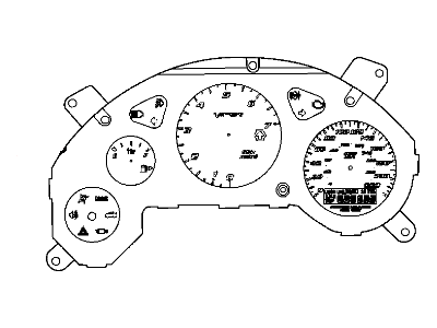 2010 Dodge Viper Instrument Cluster - 5030486AC