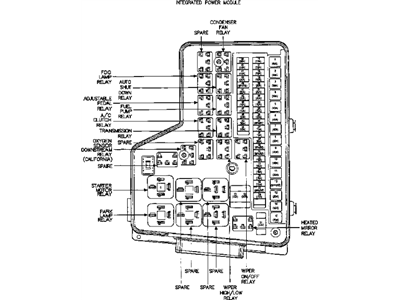 2004 Dodge Ram 2500 Fuse Box - 56049696AC