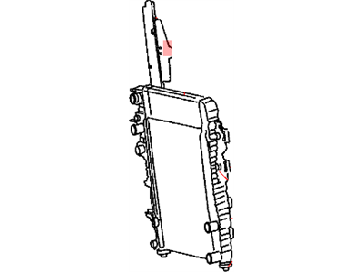 Mopar 5183562AB Radiator Engine Cooling