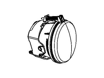 Mopar 4805857AB Front Fog Lamp