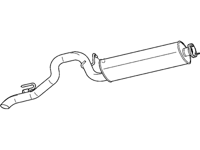 Mopar 52101120AD Exhaust Muffler And Tailpipe