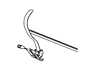 Mopar 5GV891DVAD Rear Inner Seat Belt