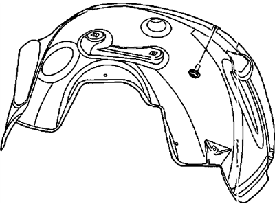 Mopar 55276798AA Shield-WHEELHOUSE