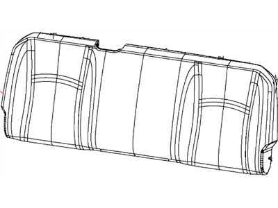 Mopar 5NQ63MB2AA Rear Seat Back Cover Left