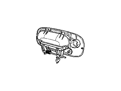 2006 Dodge Charger Door Handle - YS87AXRAD