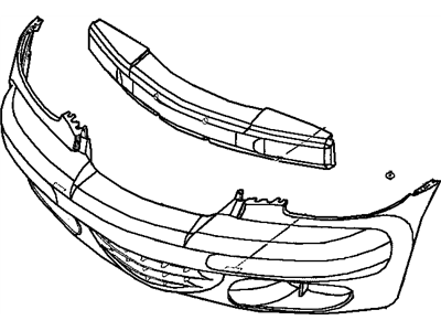 Mopar 5288790AA ABSORBER-Front Bumper FASCIA