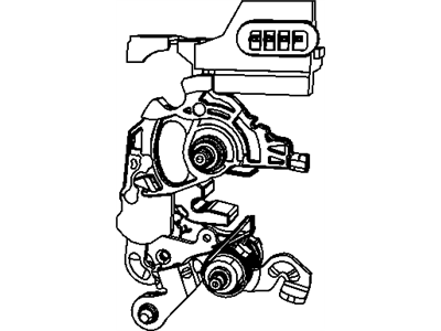 2007 Jeep Wrangler Door Lock Actuator - 4589276AE