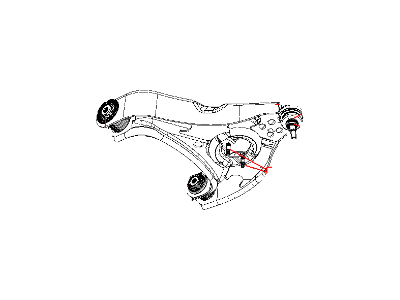 2009 Dodge Ram 3500 Control Arm - 52121516AB