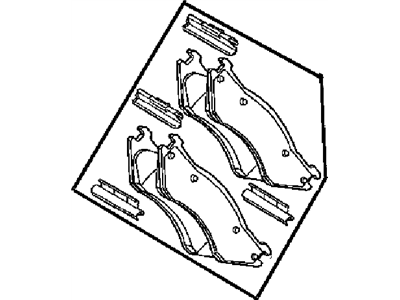 Mopar 5093257AA Shoe Kit-Rear Disc Brake