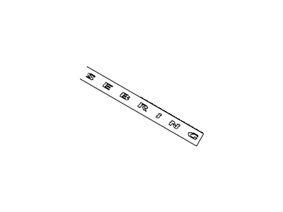 Mopar 4389880AB NAMEPLATE-SEBRING