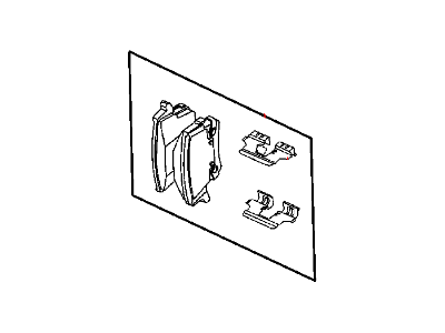 Mopar 5142561AB Rear Disc Brake Pad Kit