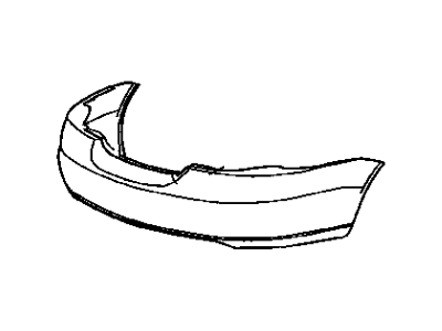 Mopar 4805449AA Rear Bumper Cover