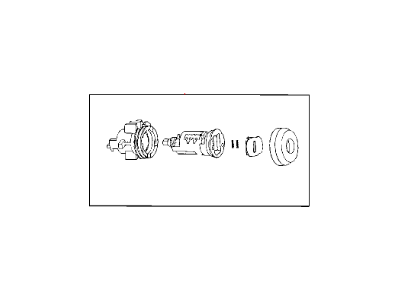 2013 Dodge Dart Door Lock Cylinder - 68166326AA