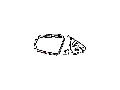 Mopar 1AL021BSAC Outside Rearview Electric Heated Mirror