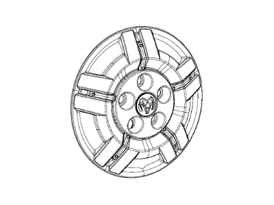 Mopar 68157838AB Wheel Cover