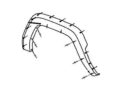 Mopar 5JP83TZZAC APPLIQUE-Fender Wheel Opening