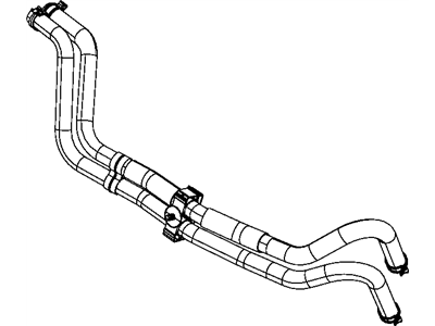 Mopar 55037965AC Hose-Heater Supply And Return