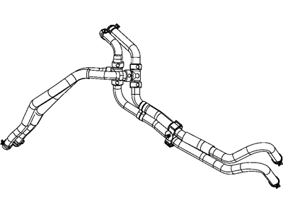 Mopar 55038942AC Hose-Heater Supply And Return