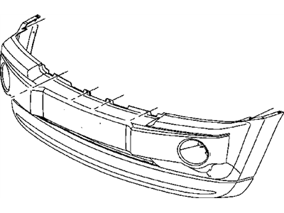 Mopar 5029989AB Front Bumper Cover