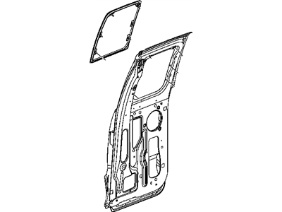 Mopar 55359475AB Glass-Quarter Window