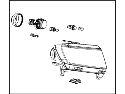 Mopar 55079380AG Electrical Head Lamp