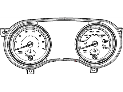 2012 Dodge Charger Speedometer - 56046414AF
