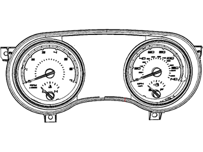 2012 Dodge Charger Instrument Cluster - 56046414AF