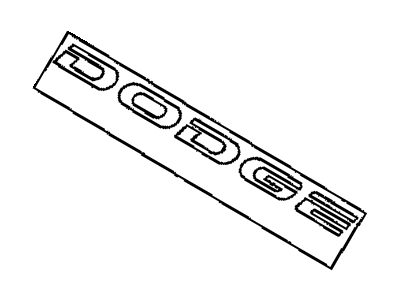 Mopar MR729698 Nameplate