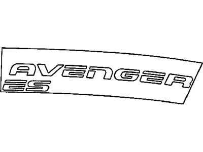 Mopar MR761991 Decal AVENGER