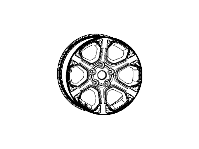 Mopar 1UB19SZ0AA Chrome Clad Wheel Rim Factory Stock
