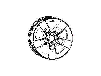 Mopar 1UC56SZ0AA Aluminum Wheel