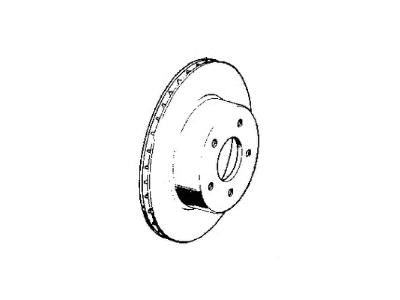 1992 Jeep Comanche Brake Disc - V5015965AA